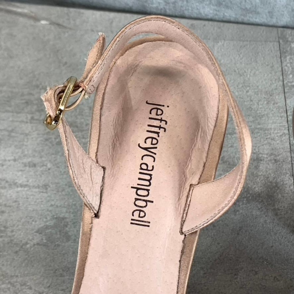 Jeffrey Campbell Women's Blush Zivote Rhinestone Pointed-Toe Slingback Pumps SZ7 - Picture 6 of 9